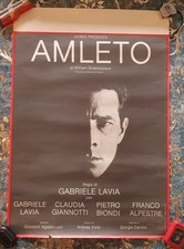Amleto Di Gabriele Lavia  Manifesto + Locandina Originale 1984