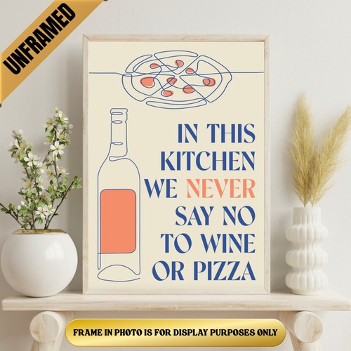 Poster cucina vino - poster,