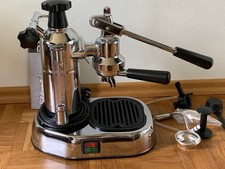 LA PAVONI Europiccola Lusso Macchina da Caffè Espresso dal 1995 Argento - COME NUOVA!