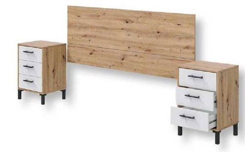 Testiera letto con comodini - letto, 2