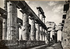 Cartolina Paestum Capaccio Salerno Tempio di Nettuno viaggiata