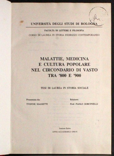 Tesi laurea malattie - di,