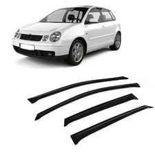 Deflettori Aria Antivento Antiturbo Per VW Polo 9N3 2005 - 10 Montaggio Esterno