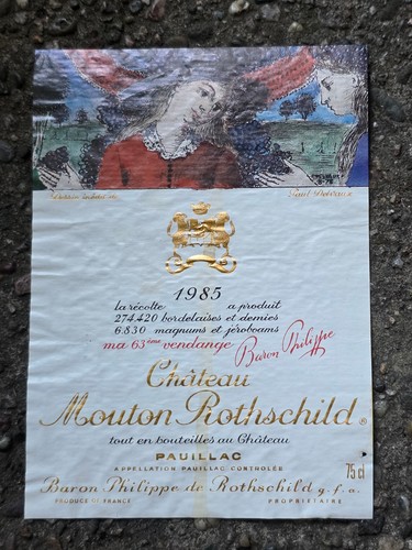 Etichetta chateau mouton - etichetta,