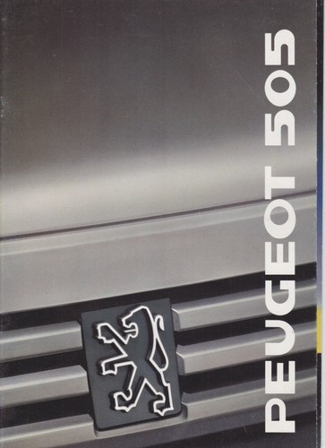 Catalogue brochure peugeot 505 - catalogue,