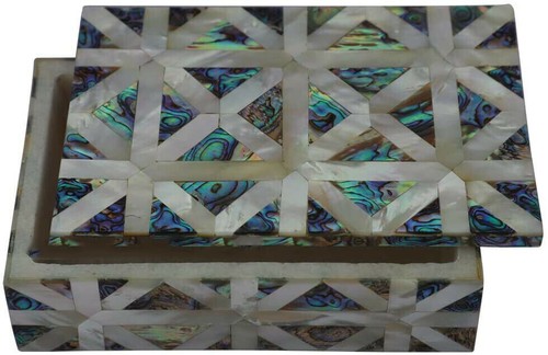 Scatola marmo bianco - , 6"x4"