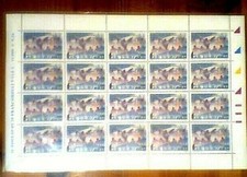 FOGLIO COMPLETO FRANCOBOLLI