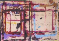 disegno architettonico radicale italiano, LAPO BINAZZI (UFO), pezzo unico originale