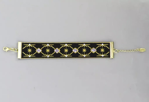 Bracciale pizzo ricamato - in,