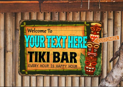 Insegna tiki bar spiaggia - bar, casa