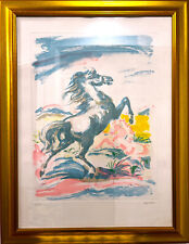 A. Sassu - Incisione Acquatinta: "Il Puledro di Crono" 