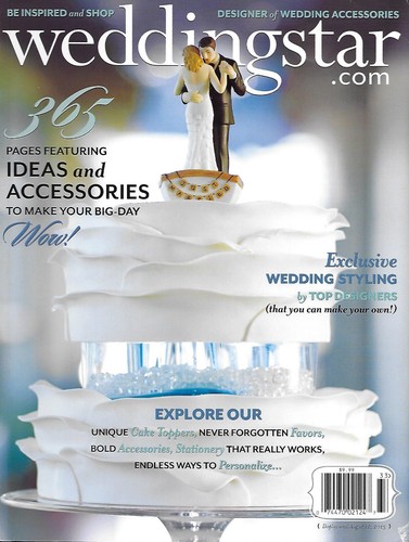 Wedding star magazine cake - wedding,