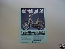 advertising Pubblicità 1979 PIAGGIO SI