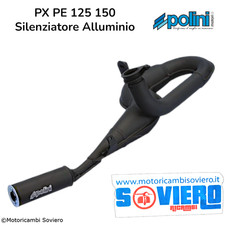 Marmitta serpentina  Polini Vespa PX PE 125 150 Silenziatore  Alluminio