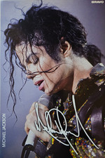 BRAVO - Michael Jackson - Stampa autografo - cm 13 x 18 circa - Fan Card