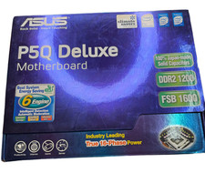 Scheda madre ASUS P5Q Deluxe LGA775 scatola completa chipset DDR2 P45 non testata