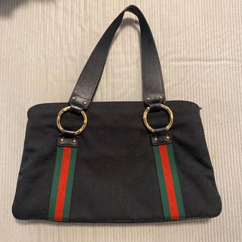 Borsa gucci tela bambù - borsa,