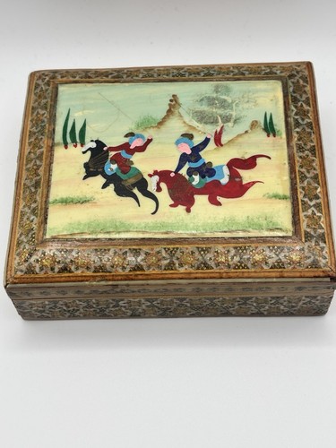 Vtg oriental handmade mosaic - oriental,