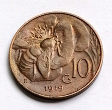 REGNO D' ITALIA   10 CENTESIMI APE  - 1919 -  RARA   FALSO !!!!