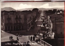 CARTOLINA SORA  B/N   VIAGGIATA  1956 PIAZZA GARIBALDI E VIA NAPOLI