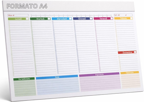 Planner settimanale tavolo - planner,