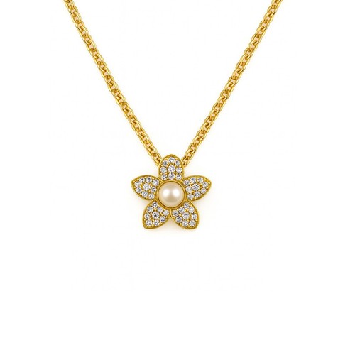 Collana fiore argento 925 - fiore,