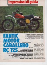 advertising TEST FANTIC MOTOR CABALLERO RC 125 1976-MOTOITALIANE ENDURO EPOCA