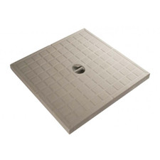 COPERCHIO CHIUSINO RINFORZATO POZZETTO POLIPROPILENE IN PLASTICA PVC GRIGIO