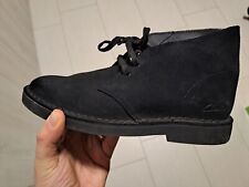 scarpe polacchine Clarks black suede mod. desert boot 2 donna n.37