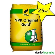 Concime a Lenta Cessione  NPK Original Gold®  Kg 25 per Prato Agrumi Orto Frutti