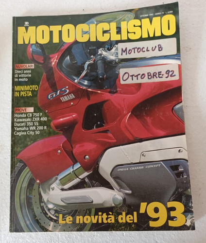 Motociclismo 1992 honda - 1992,
