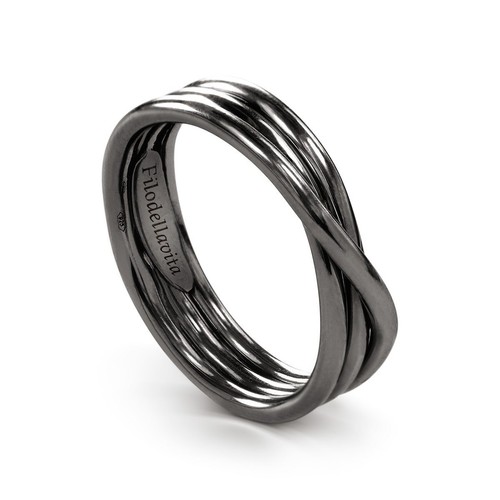 Anello rubinia rock collection - anello,