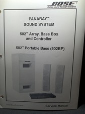 BOSE 502 502BP Controller Manuale di Servizio Originale