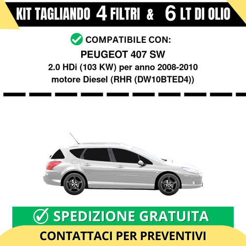 Tagliando per peugeot 407 - peugeot,