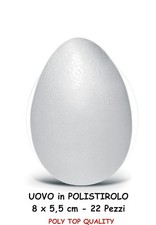 UOVA POLISTIROLO 8 x 5,5 cm