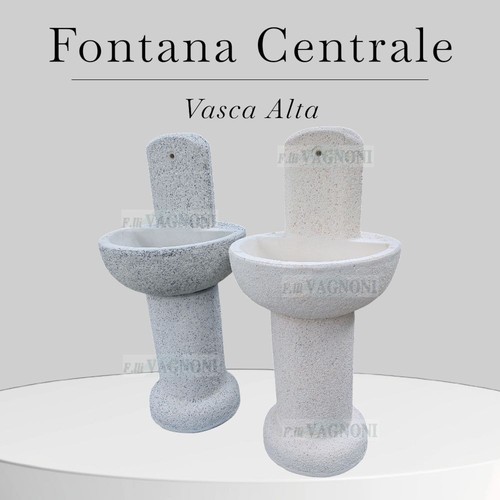 Fontana centrale vasca alta - fontana,