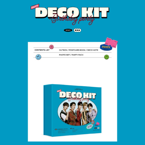 Txt 2023 deco kit - txt, kit/postcard