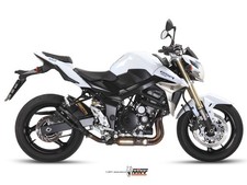 Scarico SUZUKI GSR 750 Mivv Double Gun Inox Nero S.037.SDGB