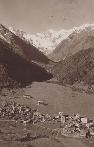 Cartolina cogne aosta val - aosta, d'