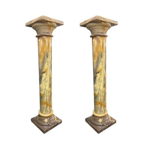 Coppia colonne giallo - colonne, siena