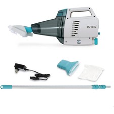 Intex 28628 - Aspirapiscina a batteria ricaricabile ZR200, con asta da 280 cm e