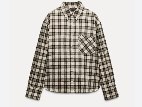 Zara camicia flanella - di,