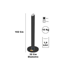 POSACENERE A COLONNA CON FORI