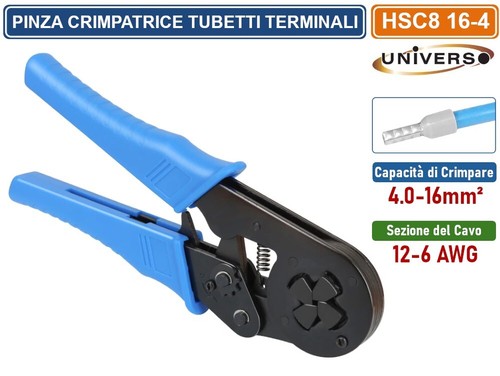 Pinza crimpatrice per tubetti - per,