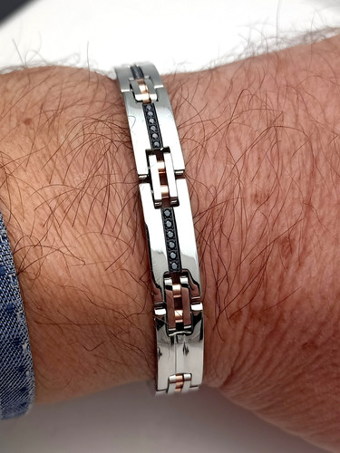 Bracciale zancan acciaio - bracciale,