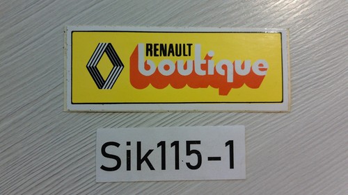 Autocollant renault boutique - autocollant,