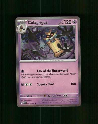 Cofagrigus 083 191 - cofagrigus, raro