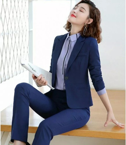 Tailleur completo donna blu