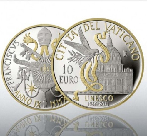 Moneta euro argento - 10,