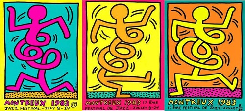 Keith haring set di tre - set,